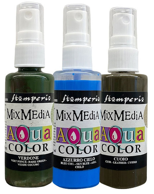 3 Pack - Stamperia Aquacolor 3/Pkg-Hidden Grove - 5A002WFC-1GX6G - 5993110041962