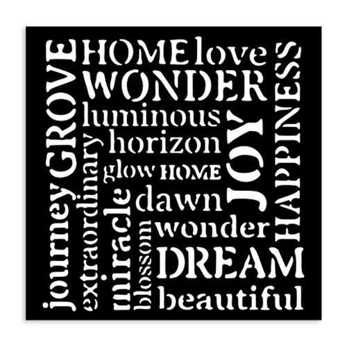 3 Pack - Stamperia Stencil 4.72"X 4.72"-Hidden Grove Writings - 5A002WH6-1GX67