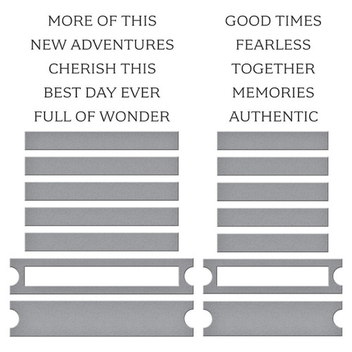 Spellbinders BetterPress Plate & Die Set Golden Afternoon-Cherish This, Golden Afternoon - 5A002XDM-1GYCZ