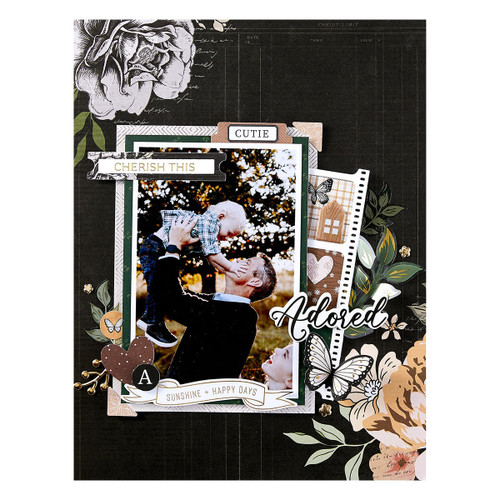 Spellbinders BetterPress Plate & Die Set Golden Afternoon-Cherish This, Golden Afternoon - 5A002XDM-1GYCZ