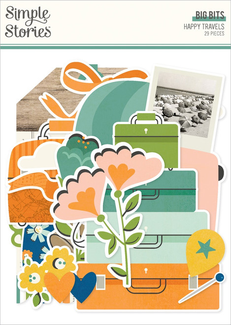 Happy Travels Bits & Pieces 29/Pkg-Big - 5A002WXY-1GXT8 - 810150778410