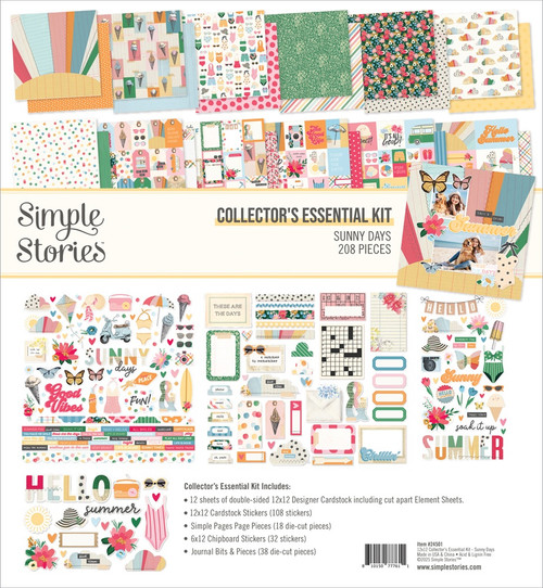 Simple Stories Collector's Essential Kit 12"X12"-Sunny Days - 5A002X0H-1GXTJ - 810150777611