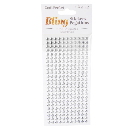 3 Pack - Craft Perfect Rhinestone Sticker Sheet 6MM-Silver - 5A002MJZ-1GNZV - 191648181630