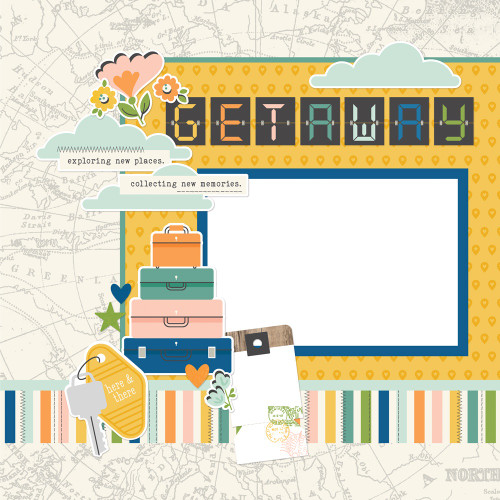 Simple Stories Simple Pages Page Kit-Happy Travels - 5A002WY4-1GXS9