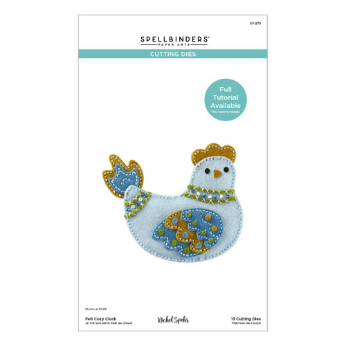 Spellbinders Etched Dies By Nichol Spohr-Felt Cozy Cluck - 5A002XD7-1GYDK - 810176104606