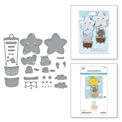 Spellbinders Etched Die From The Little Smiles Collection-Swinging Among The Stars - 5A002XDQ-1GYDS Spellbinders Etched Die From The Little Smiles Collection-Swinging Among The Stars - 5A002XDQ-1GYDS