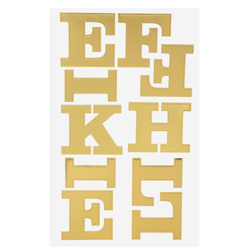 3 Pack - Craft Perfect Foil Alphabet Sticker Sheet 2IN-Gold - 5A002MJX-1GP08