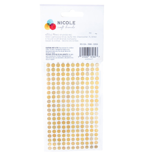 3 Pack - Jolee's Rhinestone Sticker Sheet 6MM-Gold - 5A002MKJ-1GP0C