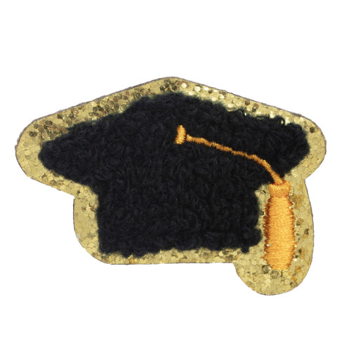 2 Pack - Chenille Self Adhesive Grad Patch Pack -White - 5A002MLD-1GP07 2 Pack - Chenille Self Adhesive Grad Patch Pack -White - 5A002MLD-1GP07