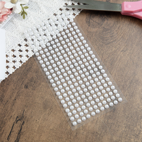 3 Pack - Jolee's Pearl Sticker Sheet 6MM-White - 5A002MKP-1GP0M
