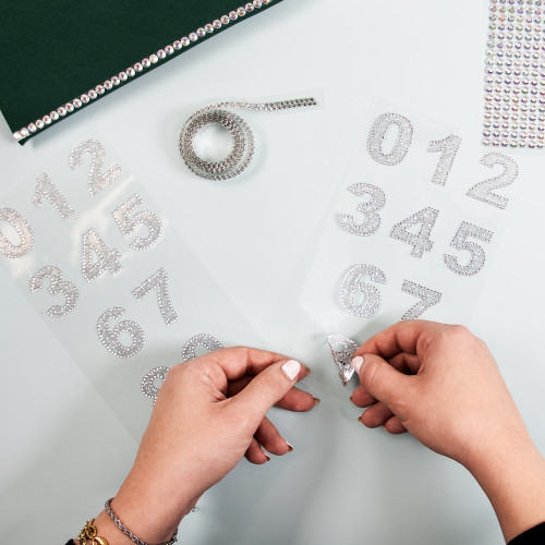 3 Pack - Craft Perfect Bling Sheet 2/Pkg -Numbers - 5A002MLG-1GP0R