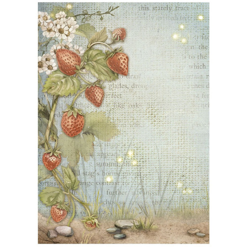 Stamperia Rice Paper Backgrounds A6 8/Pkg -Hidden Grove - 5A002WF5-1GX88