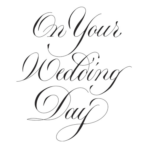 Spellbinders BetterPress Press Plate By Paul Antonio-On Your Wedding Day - 5A002XD3-1GYD1