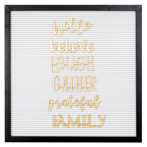 DCWV Letterboard Words 4/Pkg-Home, Gold Foil - 609097 DCWV Letterboard Words 4/Pkg-Home, Gold Foil - 609097