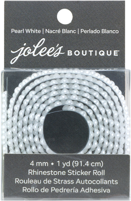 Jolee's Pearl Sticker Roll 1YD 4MM-White - 5A002ML5-1GP0L - 191648181685