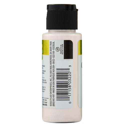 Delta Ceramcoat Lux Metallic Acrylic Paint 2oz-White - 5A002XXN-1GYR2