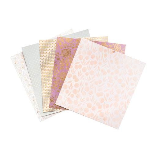 DCWV Double-Sided Cardstock Stack 12"X12" 36/Pkg-Subtle & Sophisticated, W/Gold Foil - PS615010
