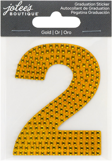 Jolee's Number Sticker -Gold #2 - 5A002MKF-1GP0P - 191648181395