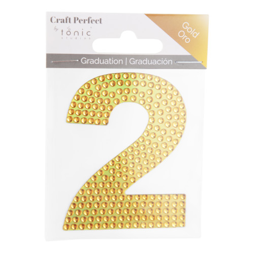 Craft Perfect Number Sticker -Gold #2 - 5A002MKF-1GP0P - 191648181395
