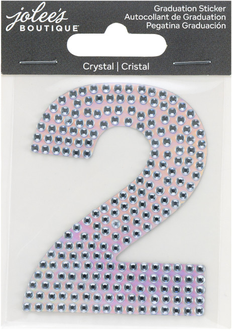 Jolee's Number Sticker -Crystal #2 - 5A002MK1-1GNZS - 191648181364