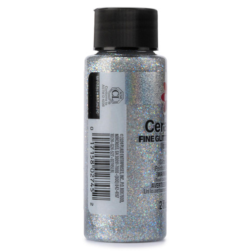 Delta Ceramcoat Fine Glitter Explosion Acrylic Paint 2oz-Silver - 5A002XXP-1GYR3 Delta Ceramcoat Fine Glitter Explosion Acrylic Paint 2oz-Silver - 5A002XXP-1GYR3