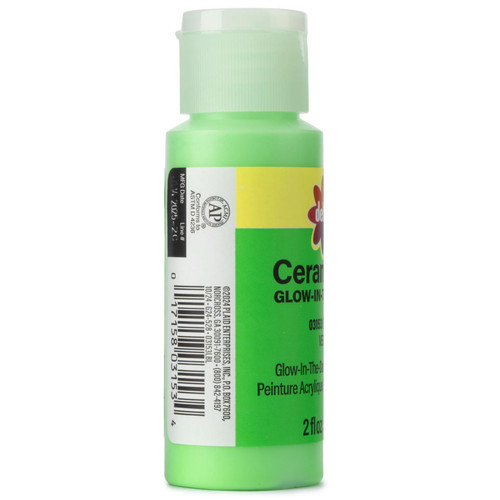 Delta Ceramcoat Glow Acrylic Paint 2oz-Green - 5A002XXF-1GYR6 Delta Ceramcoat Glow Acrylic Paint 2oz-Green - 5A002XXF-1GYR6