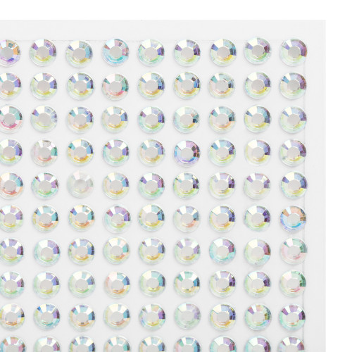 Craft Perfect Rhinestone Sticker Sheet 6MM-Iridescent - 5A002MKZ-1GP1C Craft Perfect Rhinestone Sticker Sheet 6MM-Iridescent - 5A002MKZ-1GP1C