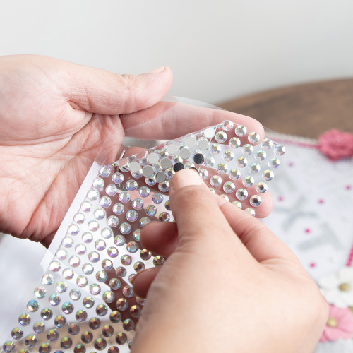 Craft Perfect Rhinestone Sticker Sheet 6MM-Iridescent - 5A002MKZ-1GP1C Craft Perfect Rhinestone Sticker Sheet 6MM-Iridescent - 5A002MKZ-1GP1C