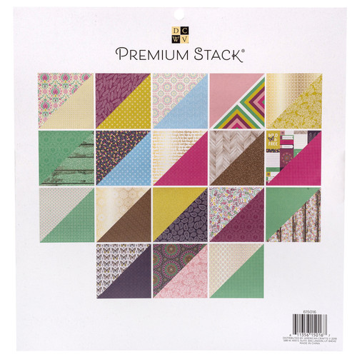 DCWV Double-Sided Cardstock Stack 12"X12" 36/Pkg-Wild & Free W/Gold Foil - PS615016 DCWV Double-Sided Cardstock Stack 12"X12" 36/Pkg-Wild & Free W/Gold Foil - PS615016