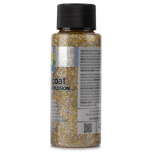 Delta Ceramcoat Fine Glitter Explosion Acrylic Paint 2oz-Gold - 5A002XXP-1GYR7