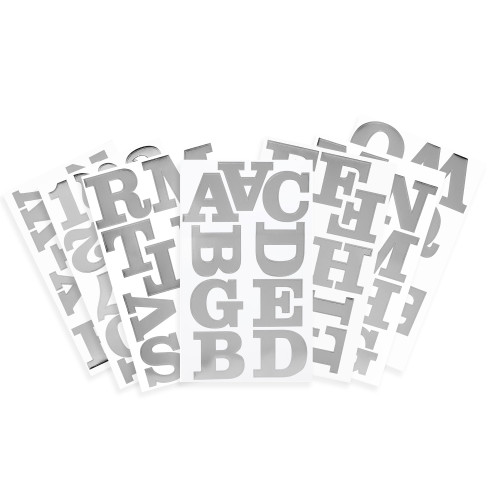 Craft Perfect Foil Alphabet Sticker Sheet 2IN-Silver - 5A002MKH-1GNZT Craft Perfect Foil Alphabet Sticker Sheet 2IN-Silver - 5A002MKH-1GNZT