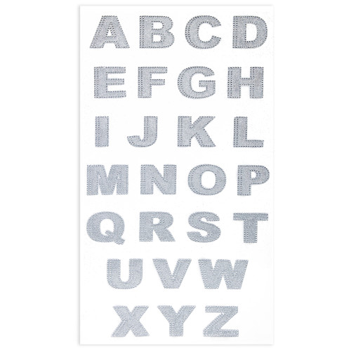 Craft Perfect Bling Sheet 2/Pkg 1.5"-Crystal Letters - 5A002MK5-1GP19