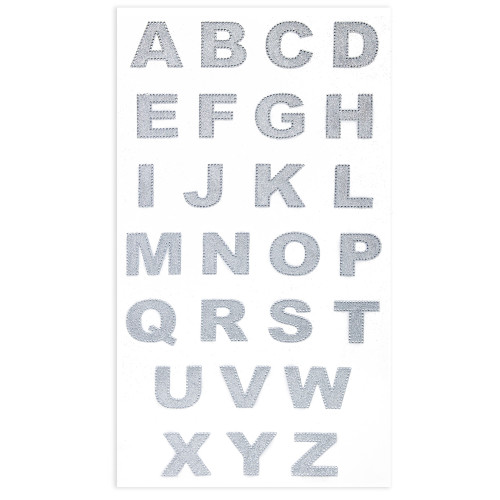 Craft Perfect Bling Sheet 2/Pkg 1.5"-Crystal Letters 5A002MK5-1GP19
