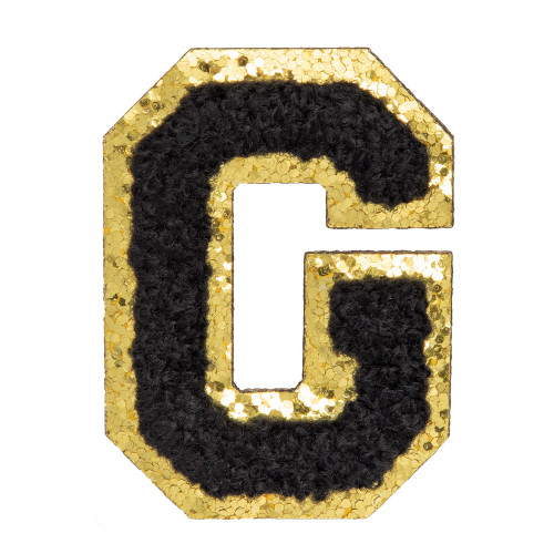 Craft Perfect Chenille Self Adhesive Grad Patch -Black - 5A002MJT-1GP06