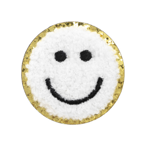 Chenille Self Adhesive Grad Patch Pack -White - 5A002MLD-1GP07 Chenille Self Adhesive Grad Patch Pack -White - 5A002MLD-1GP07
