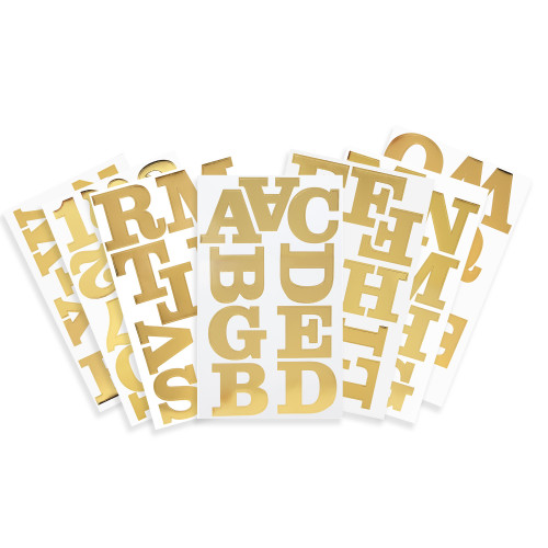 Craft Perfect Foil Alphabet Sticker Sheet 2IN-Gold - 5A002MJX-1GP08 Craft Perfect Foil Alphabet Sticker Sheet 2IN-Gold - 5A002MJX-1GP08