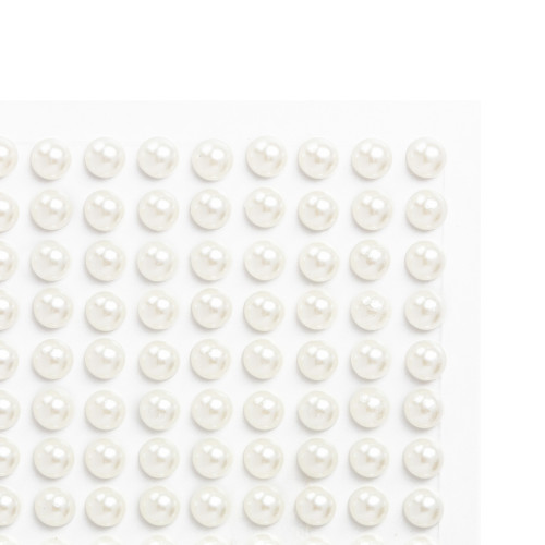Craft Perfect Pearl Sticker Sheet 6MM-Ivory - 5A002ML6-1GP09