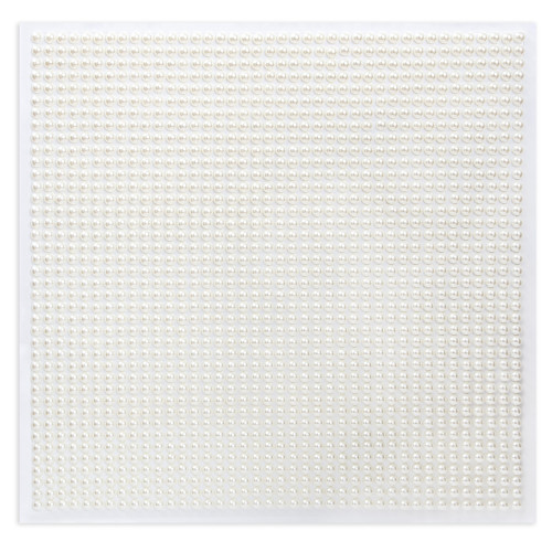 Craft Perfect Pearl Sticker Sheet 10"X10" 6MM-Ivory - 5A002MKT-1GP01