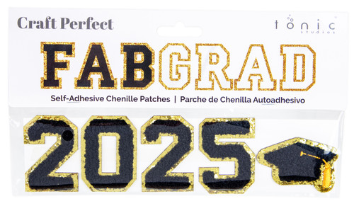 Chenille Self Adhesive Grad Patch -Black - 5A002MK2-1GP0B - 191648181821