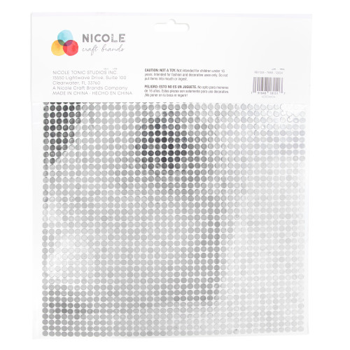 Jolee's Gem 10"X10" Gem Sheet 6MM-Silver - 5A002MJW-1GP03 Jolee's Gem 10"X10" Gem Sheet 6MM-Silver - 5A002MJW-1GP03