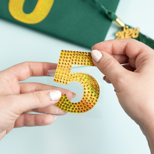 Craft Perfect Number Sticker -Gold #5 - 5A002MKK-1GP04