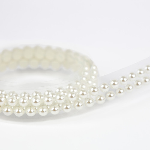 Craft Perfect Pearl Sticker Roll 1YD 4MM-Ivory - 5A002MLC-1GP0F
