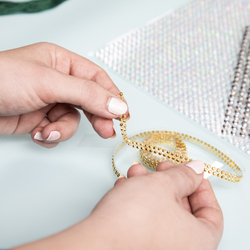 Jolee's Rhinestone Sticker Roll 1YD -Gold - 5A002MKW-1GP0H