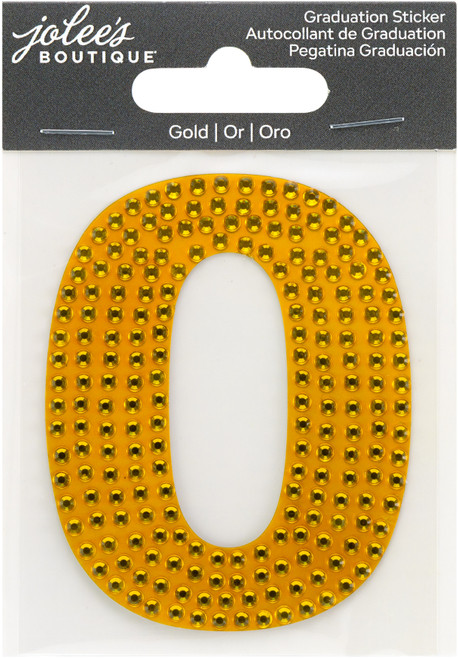 Jolee's Number Sticker -Gold #0 - 5A002MKG-1GP0W - 191648181401