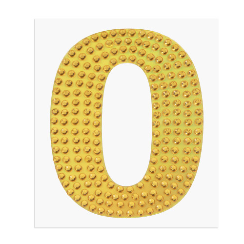 Craft Perfect Number Sticker -Gold #0 - 5A002MKG-1GP0W