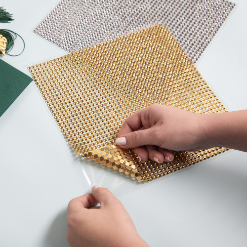 Jolee's Gem 10"X10" Gem Sheet 6MM-Gold - 5A002MKS-1GP0G Jolee's Gem 10"X10" Gem Sheet 6MM-Gold - 5A002MKS-1GP0G
