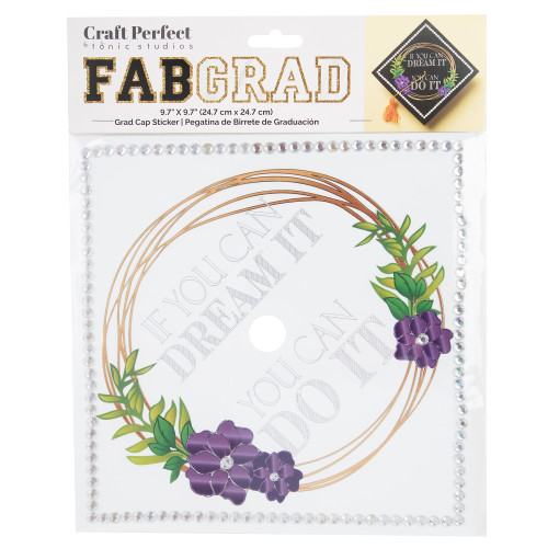 Craft Perfect Grad Cap Sticker-Dream It - 5A002MK4-1GP0N - 191648181487