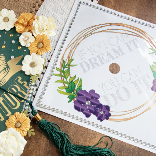 Craft Perfect Grad Cap Sticker-Dream It - 5A002MK4-1GP0N Craft Perfect Grad Cap Sticker-Dream It - 5A002MK4-1GP0N