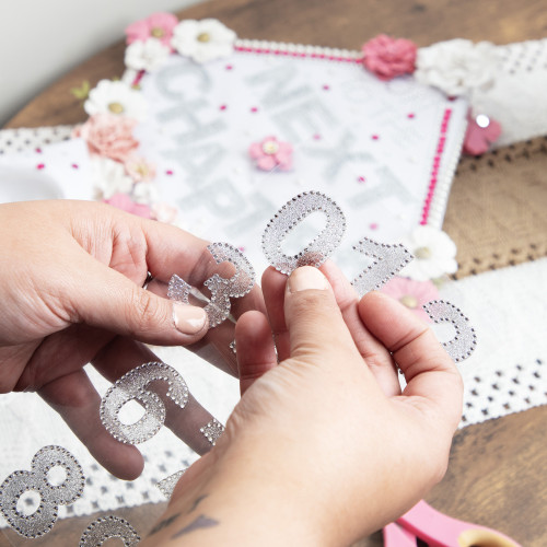 Craft Perfect Bling Sheet 2/Pkg -Numbers - 5A002MLG-1GP0R