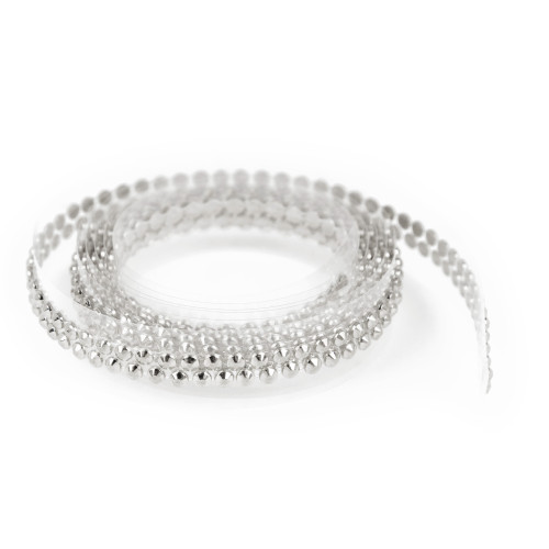 Craft Perfect Rhinestone Sticker Roll 1YD -Silver - 5A002MK0-1GP0D